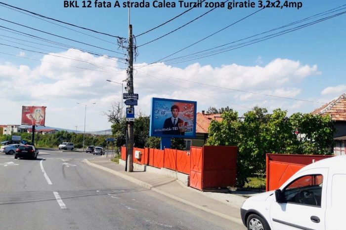 BKL 12 fata A strada Calea Turzii zona giratie 3,2x2,4mp
