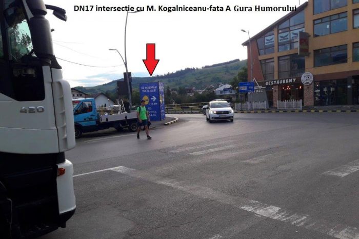 DN17 intersectie cu M. Kogalniceanu-fata A